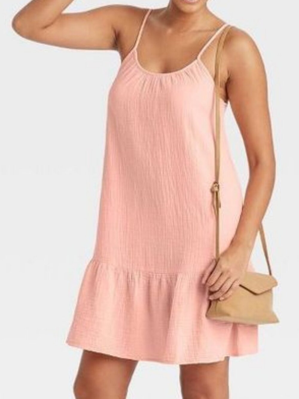 2 Mini Dresses, SZ M, 100% COTTON Swim Cover Ups, Aqua Blue & Blush Coral